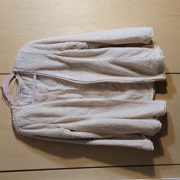 Tweed & Chiffon Cardigan - Picture 1 of 6